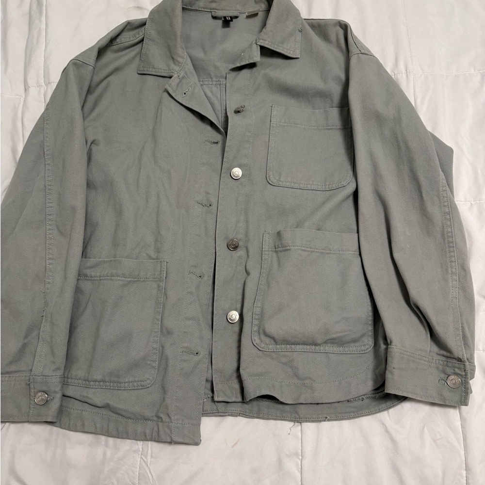 H&M Women’s Light Green Denim Jacket